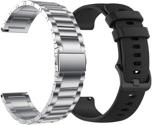 Miniatura 9 de Correas de reloj de 0.866 pulgadas compatibles con Fossil Gen 6, 5E, 5LTE, 5 Carlyle Garrett, Julianna para mujer, Explorist HR Gen 4, repuesto