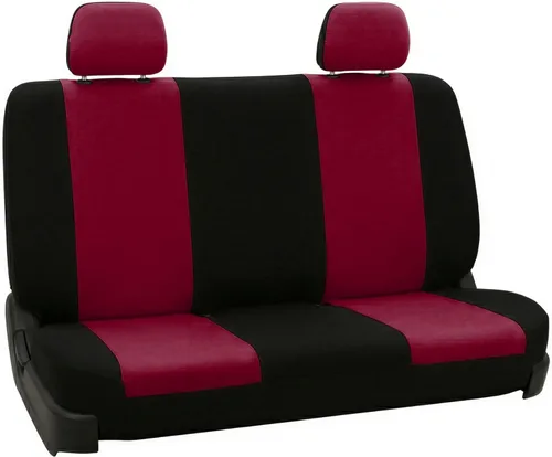 Miniatura 10 de FH Group Funda para asiento trasero de banco sólido para automóviles Asientos universales de tela para SUV, sedán, camioneta Accesorios Negro