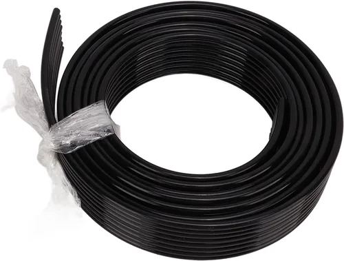 Tubo de tinta de 8 líneas Tubo de tinta flexible de reemplazo de 9.8 ft OD 0.197 in ID 0.118 in manguera de tinta de impresora (negro)