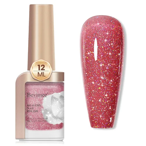 Miniatura 11 de Esmalte de uñas de secado rápido, color rosa, esmalte de uñas transparente, esmalte de uñas de secado rápido regular, a granel, sin gel, de larga