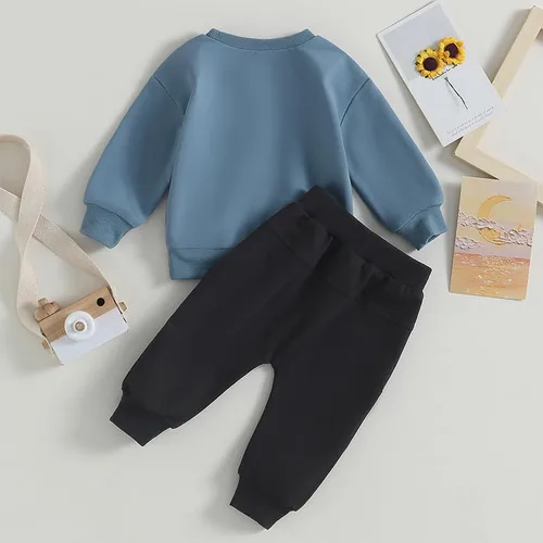 Miniatura 3 de Conjunto de sudadera de manga larga para bebé, ropa de otoño e invierno
