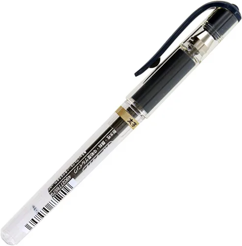 Miniatura 3 de Pluma de punta rodante Uni-Ball Signo UM-153, tinta de gel, con Punta amplia, de 1.0 mm, paquete de 3 unidades, negro, azul (Blue-Black Ink)