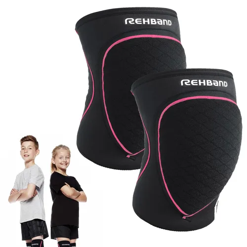 Miniatura 9 de Rehband Rodilleras para niños, 1 par, protectores de rodilla para voleibol, cómodas y de alta protección, rodilleras infantiles para deportes