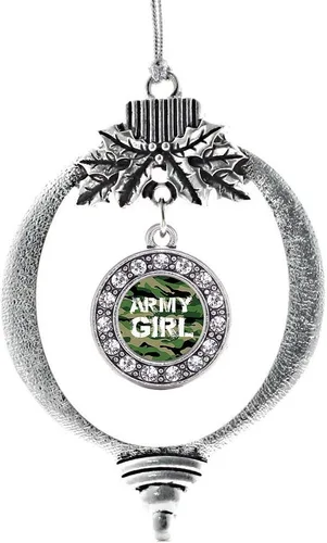 Miniatura 89 de Inspired Silver - Twin One - Adorno festivo de Navidad de plata - Adorno festivo de árbol de Navidad con dije de círculo y circonita cúbica