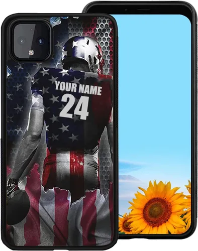 Miniatura 17 de Fundas de teléfono con número de nombre personalizado, diseño de bandera de Estados Unidos, para Galaxy A16/A15/A25/A14/A54/A53 Béisbol