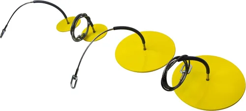 Miniatura 3 de Frontline Fall Protection DT602 Placa redonda de anclaje de 6 pulgadas con cable de 2 pies Cumple con OSHA y ANSI Punto de anclaje extraíble