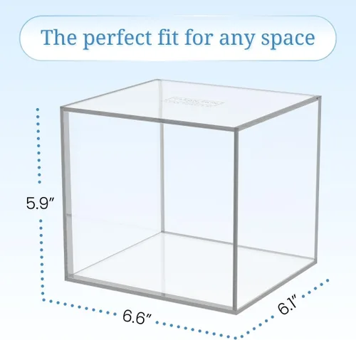 Miniatura 4 de CLEAN SKIN CLUB Caja de acrílico transparente para toallas limpias XL (NO incluidas), contenedor para 50 toallas limpias desechables XL, toallitas
