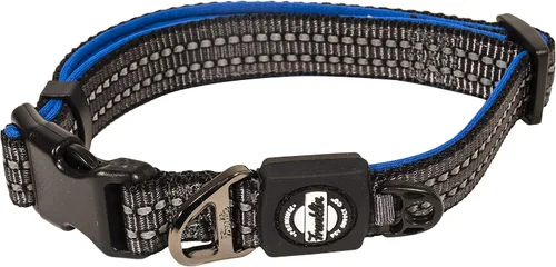 Miniatura 8 de Franklin Pet Supply Co. - Collar de nailon para perro, comodidad reflectante, ajuste, neopreno, ajustable, pequeño, mediano, grande, cachorro, Negro