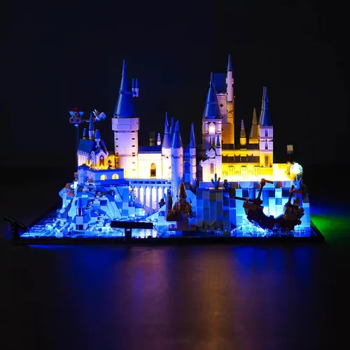 Miniatura 3 de VONADO Kit de luces LED RC actualizado para Lego Hogwarts Castle and Grounds 76419, juego de iluminación creativa con control remoto, accesorios