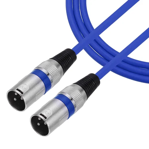 Miniatura 7 de MECCANIXITY Cable de micrófono XLR macho a macho de 2 pies y 3 pines, adaptador profesional de audio XLR, cables de micrófono para sistemas PA
