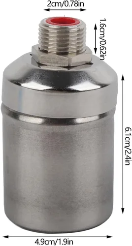 Miniatura 5 de Válvula automática de control de nivel de agua Válvula de flotador de acero inoxidable de 1/2 pulgada para tanques de agua Piscinas Sistema