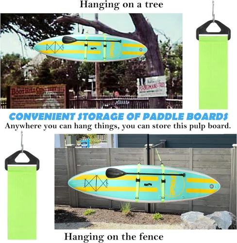 Miniatura 5 de Paddle Board Carry Strap, SUP Kayak Shoulder Straps Paddle Board Accessories for Women and Men Verde fluorescente
