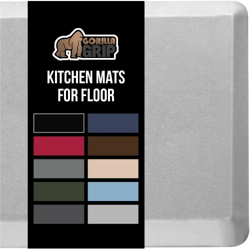 Miniatura 24 de GORILLA GRIP Alfombrillas de cocina cómodas y acolchadas para el suelo, superficie suave impermeable y resistente a manchas, alfombrilla antifatiga