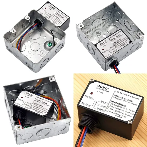 Miniatura 4 de Módulo de relé de potencia SPDT de 10 A, carcasa de plástico y precableado (AC/DC 12 V)