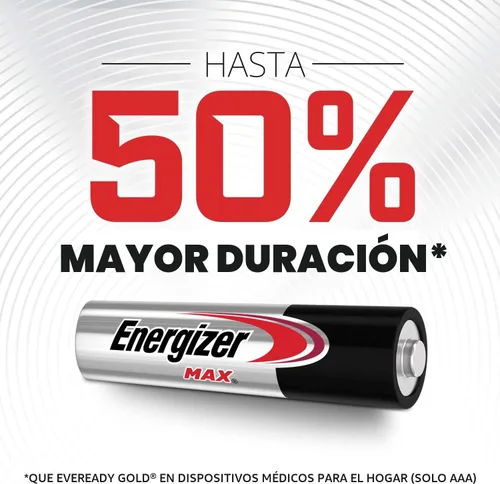Miniatura 3 de Energizer MAX - Baterías AAA (paquete de 8), pilas alcalinas triple A