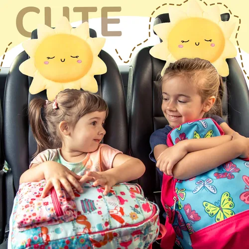 Miniatura 4 de Juexica 1 pieza de cojín de felpa con forma de sol para sofá, cojín de piso con forma de sol, lindo juguete de felpa para niños, mujeres, niñas