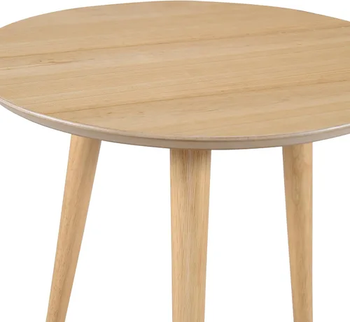 Miniatura 6 de Evangeline - Mesa auxiliar de madera acabada con superposición de madera sintética (roble natural)