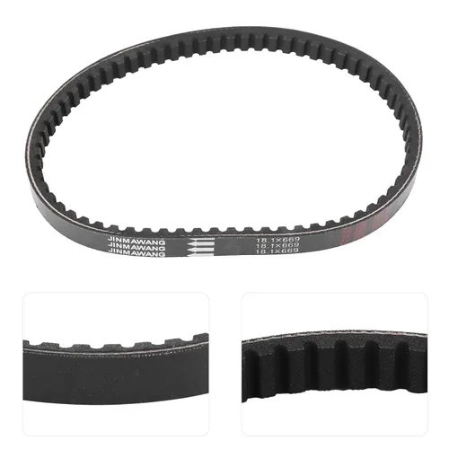 Miniatura 2 de Drive Belt Replacement 669-18 - 30, Motorcycle Transmission Belt, High Tensile Strength Hard Rubber Drive Belt for GY6-60 Motor Scooters, Durable