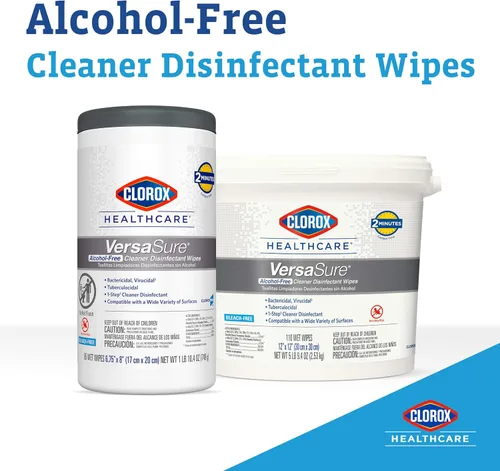 Miniatura 2 de Clorox Healthcare VersaSure - Toallitas desinfectantes limpiadoras, 12 x 12 pulgadas, cubo de 110 unidades (el paquete puede variar)
