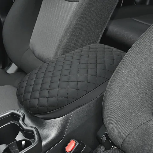 Miniatura 11 de INTGET Funda para reposabrazos de consola central para Toyota RAV4 2025, accesorios 2024 2023 2022 2021 2020 2019 de cuero para consola media, Negro