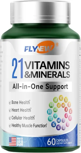 Multivitamínico para mujeres y hombres - Multivitamínico para hombres y mujeres para el apoyo a la salud de los huesos, la piel y el sistema
