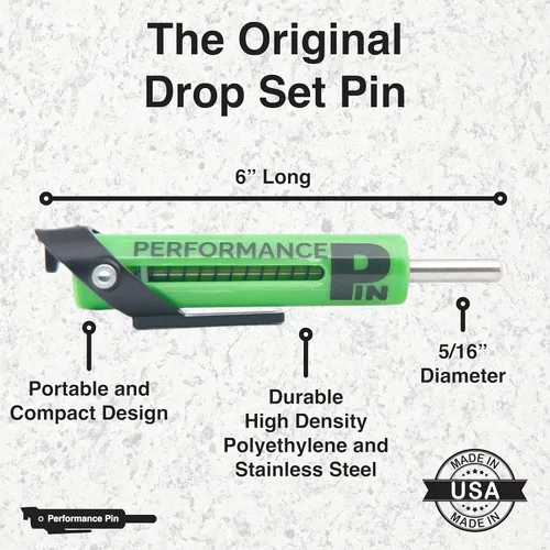 Miniatura 4 de The Original Drop Set Pins for Gym Una repetición más con pasadores de pila de peso Transición instantánea a pesos más bajos para más Verde