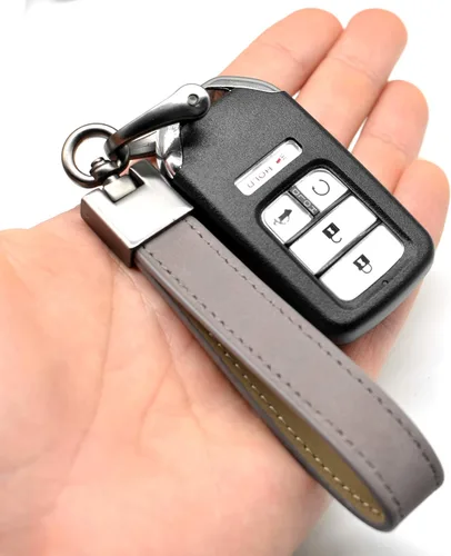 Miniatura 4 de MECHCOS Llaveros para llavero de coche de cuero genuino con anillo en D para hombres y mujeres con destornillador, llaveros y giro giratorio de 360