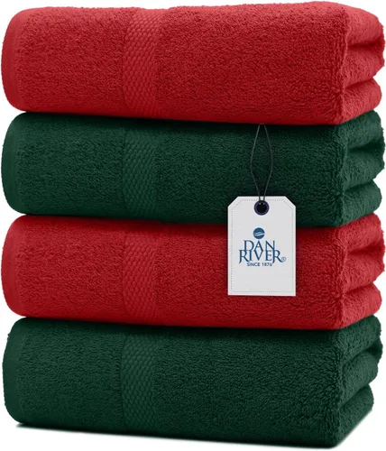 Miniatura 58 de DAN RIVER Paquete de 6 toallas de mano de alta calidad (16 x 28 pulgadas), 100% algodón, ultra suaves, ligeras, altamente absorbentes, para baño
