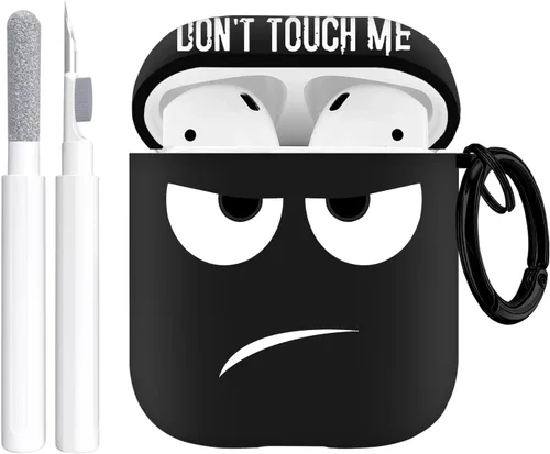 Miniatura 22 de Funda para Airpods, No Me Toques Funda para Airpods con Llavero/Cordón Funda Suave Bonita Resistente a Golpes para Mujeres y Hombres Compatible