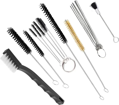 Kit de limpieza de pistola pulverizadora, juego de cepillos de limpieza de pistola de pulverización, kit de limpieza de aerógrafo para limpiar