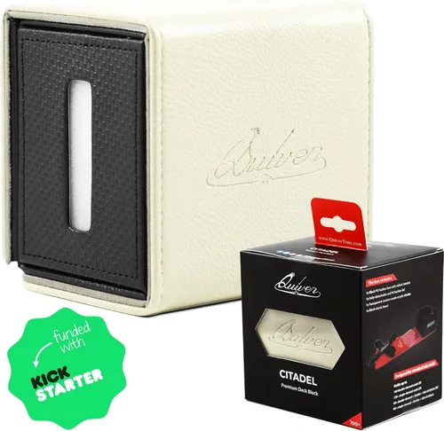 Miniatura 11 de Quiver Time Black Citadel Deck Block for Magic: the Gathering Cards - TCG 100+ Premium Commander Deck Box, caja de mazos MTG para tarjetas, dados