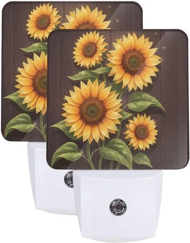 Miniatura 21 de Futterya Luz nocturna LED personalizada enchufable, juego personalizado de 2 lámparas de decoración con sensor automático del atardecer al amanecer