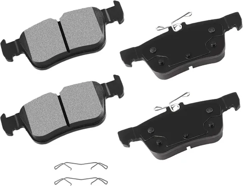 Miniatura 16 de Cciyu D627 Kit de 4 piezas de pastillas de freno cerámicas traseras 1994-2004 para Ford Mustang