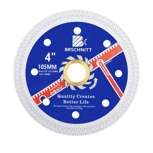Miniatura 36 de Hoja de sierra de porcelana de diamante superfina con dientes en X, 2 piezas de 3 pulgadas (2.953 in) x eje de 3/8 pulgadas (0.394 in), disco
