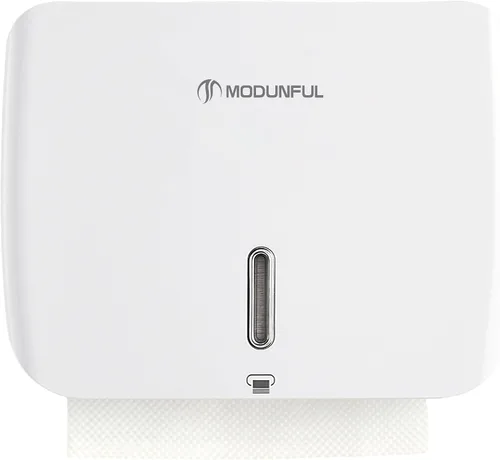 Miniatura 18 de Dispensador de toallas de mano triple para baño, dispensador de toallas de papel plegable en C, montaje en pared con instalación adhesiva sin