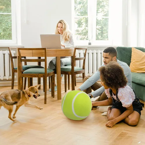 Miniatura 6 de OurHonor Pelota de Tenis de Peluche, 11.8" Juguete de Peluche de Tenis Suave Almohada Decorativa Tennisball Peluches de Tenis Esponjosos Regalo
