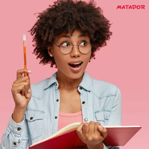 Miniatura 5 de Matador - Bolígrafo para diario – Bolígrafos de tinta negra fina de cuerpo de goma de colores surtidos – Suministros de escritura para la escuela