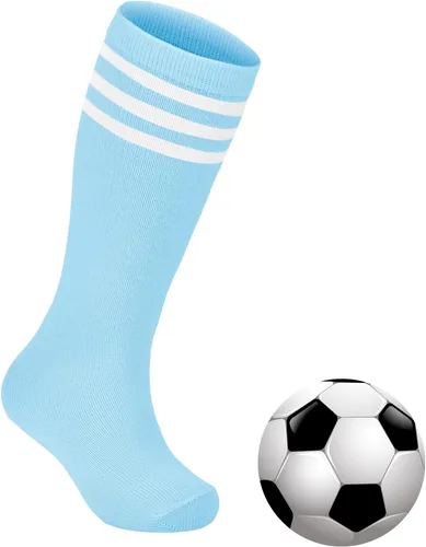 Miniatura 18 de Zando Calcetines de fútbol para niños, hasta la rodilla, para jóvenes, béisbol, fútbol, sóftbol, niños y niñas, de algodón suave sobre