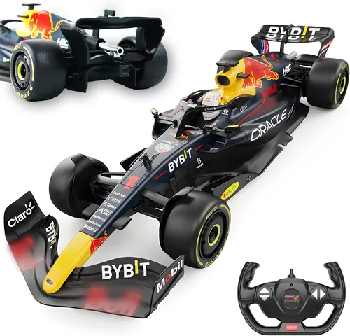 Miniatura 12 de BEZGAR Auto a control remoto Ferrari F1 75 1:18 - Coche de carreras RC de 2.4GHz con librea auténtica, pegatinas adhesivas DIY - F1 con licencia