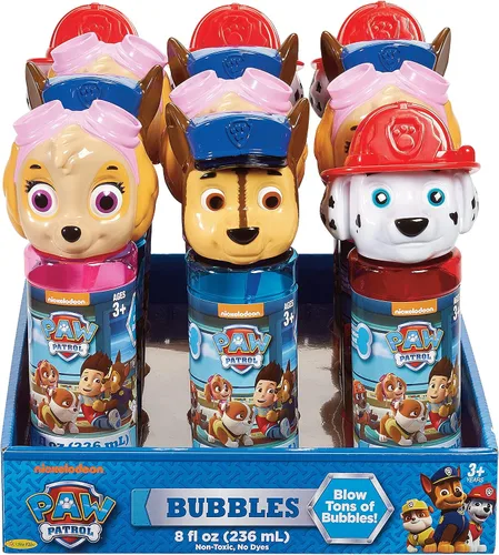 Miniatura 2 de Little Kids Paw Patrol Skye Marshall Chase - Paquete de recuerdos de fiesta de 8 onzas con burbujas y varita, paquete de 12, multicolor