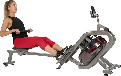 Sunny Health & Fitness Sunny Health & Fitness AquaStrive Series Smart Water Rower, 300LB Capacity Plus Dynamic Hydro Resistance for Home Cardio