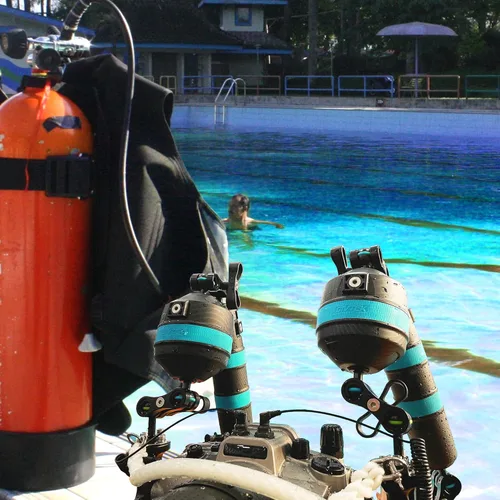 Miniatura 3 de Brazo flotante D52-220 Buceo Flotación Diveces Soporte con Nauticam Bayoneta Montaje para Fotografía Subacuática Cámaras Bandeja Video Luz