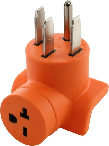 AC WORKS RV/Range/Generator 14-50 Enchufe de 50 amperios a 6-20R 15/20Amp 250Volt Adaptador (A 6-20 Compacto)