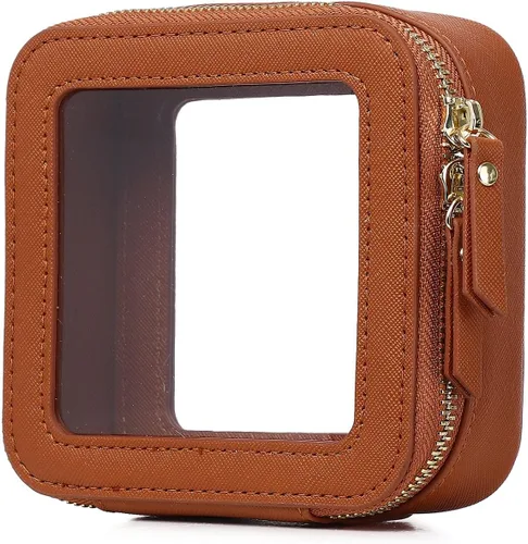 Miniatura 63 de Pinkmik Pequeña bolsa de maquillaje, mini estuche transparente para maquillaje y neceser con cremallera, organizador de bolsos para mujer