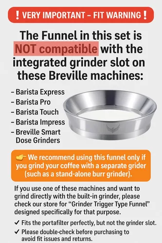 Miniatura 3 de Breville - Kit de herramientas para máquina de café expreso de 2.126 in, portafiltro desnudo, manipulador, herramienta de distribución, Wdt, embudo