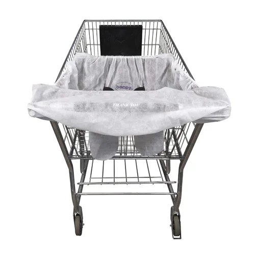 Boppy Funda desechable para carrito de compras, paquete de 5 fundas de un solo uso en bolsa resellable para respaldo sobre la marcha, diseño fácil