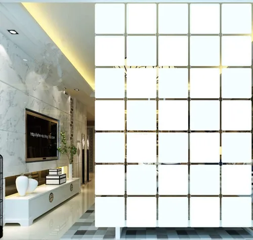 Juego de 12 separadores de ambientes colgantes de color blanco, pantallas de panel de división de pared para decoración de habitación con todos los
