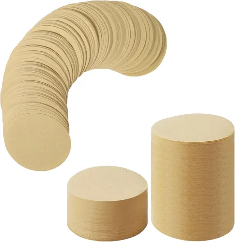 Paquetes de repuesto de filtros de papel Laicky 800 unidades Papel de filtro de café sin blanquear Filtros de papel de café redondos para cafeteras