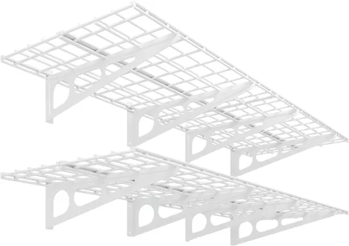 Miniatura 15 de FLEXIMOUNTS - Repisas de pared para garaje, 2 unidades Negro
