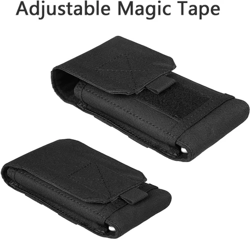 Miniatura 4 de Funda táctica Molle para teléfono, bolsa universal para cinturón para iPhone 17 Pro Max/17 Pro/17/16 Pro Max/15 Pro Max/14 Pro Max/13/12, Samsung